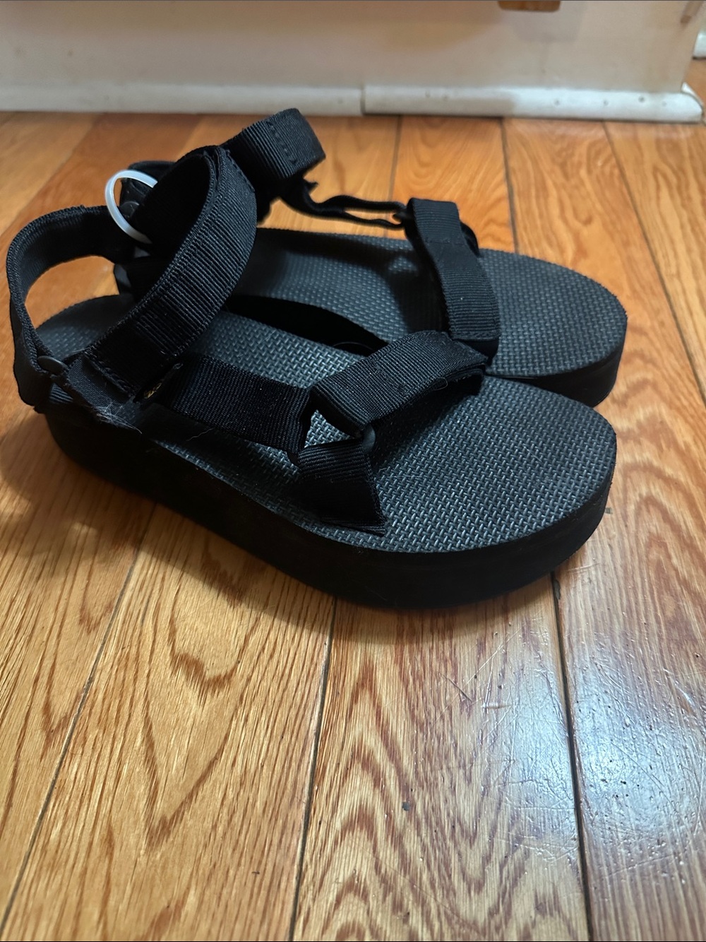 Platform Teva sandals Black
